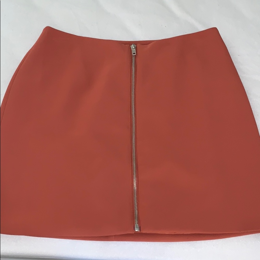 Burt Orange Business Skirt